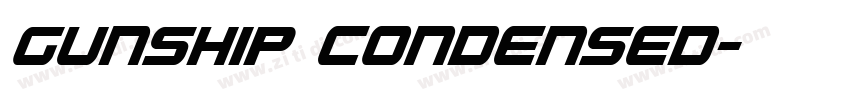 Gunship Condensed字体转换
